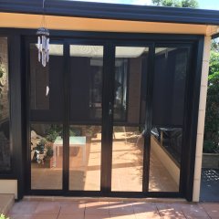 Custom doors for enclosed patio