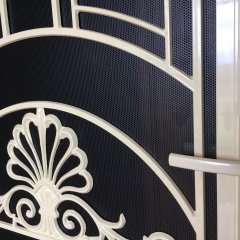 Colonial cast decorative door