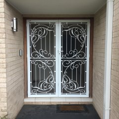 Decorative french doors