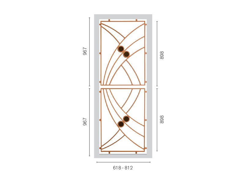 SP71AB | Art Deco Orange